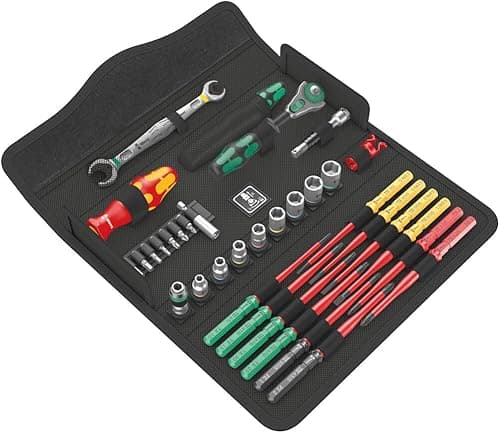 Wera 05135870001 Kraftform Kompakt W 2 Wartung Screwdriver Set, Red