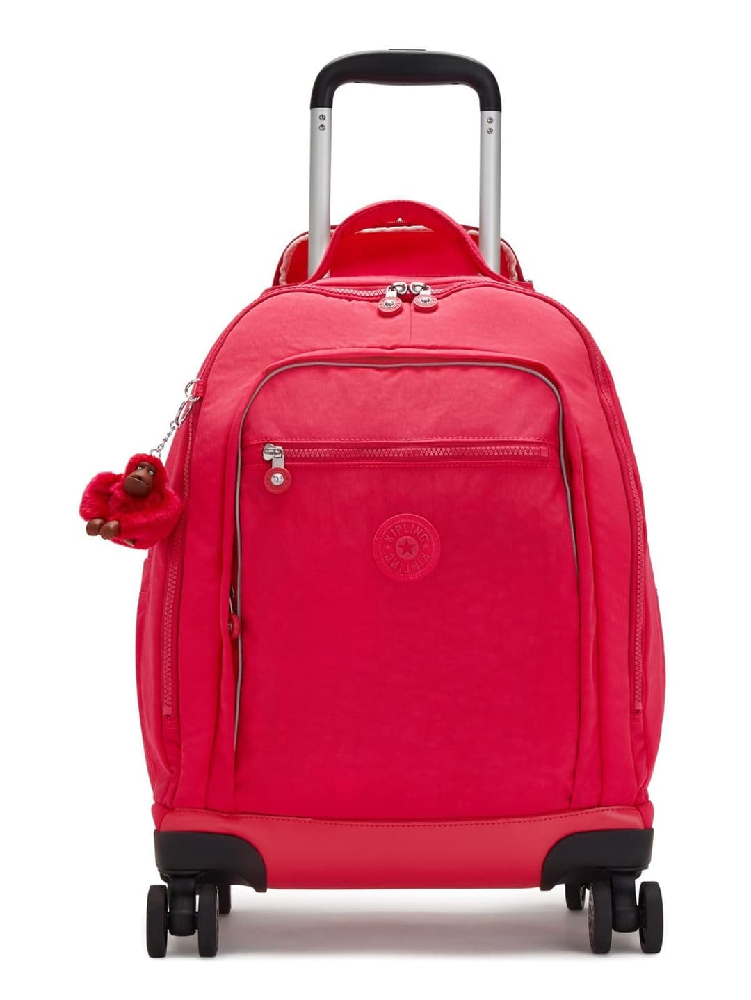 Kipling NEW ZEA Grand sac à dos à roulettes, True Pink (Rose)