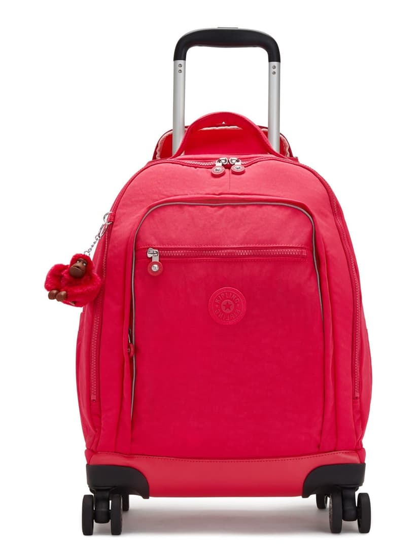 Kipling NEW ZEA Grand sac à dos à roulettes, True Pink (Rose) - 1