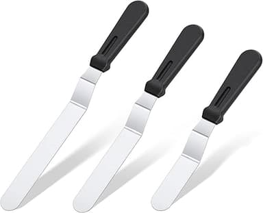 U-Taste Icing Spatula Set of 3: 18/0 Stainless Steel Cake…