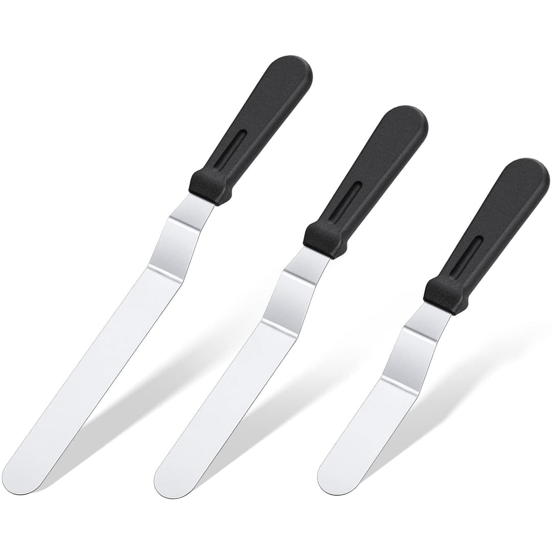 U-Taste Icing Spatula Set of 3: 18/0 Stainless Steel Cake…