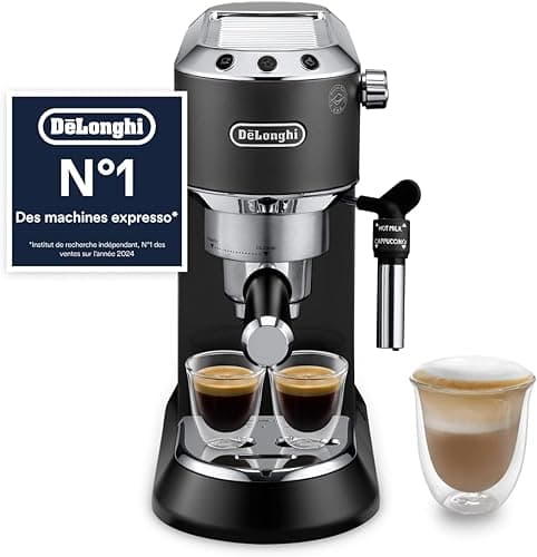 De'Longhi Dedica Style, Traditional Barista Pump Espresso Machine, Coffee and Cappuccino Maker, EC685BK, Black