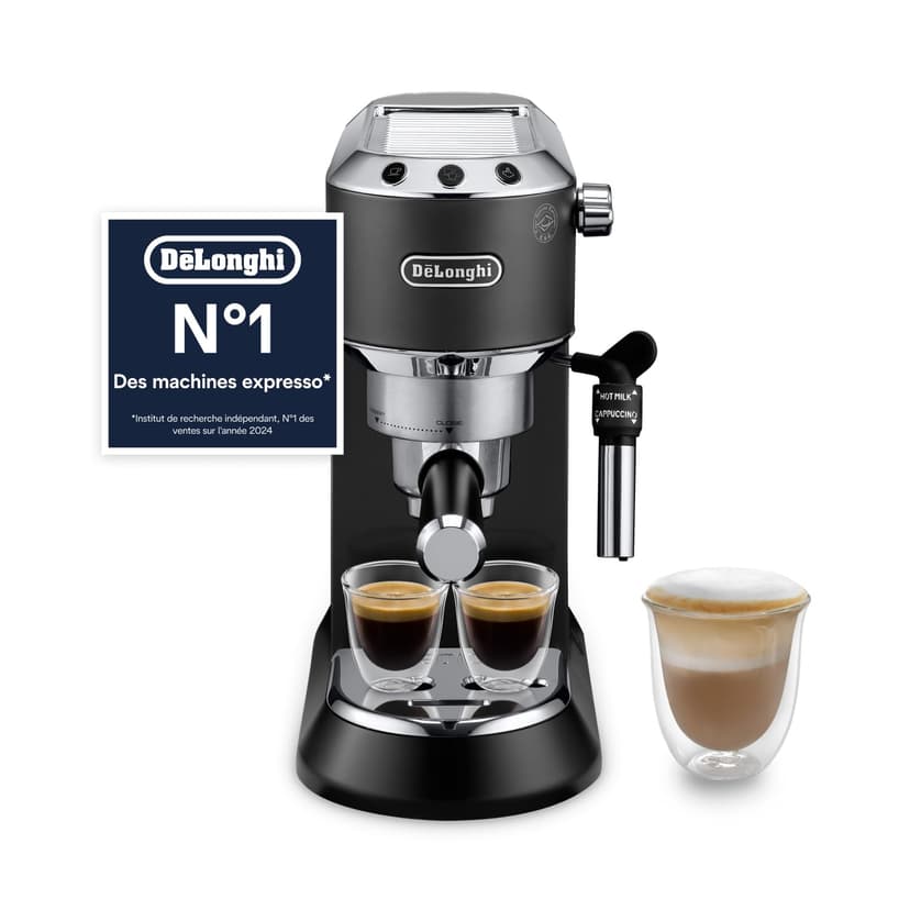 De'Longhi Dedica Style, Traditional Barista Pump Espresso Machine, Coffee and Cappuccino Maker, EC685BK, Black - 1