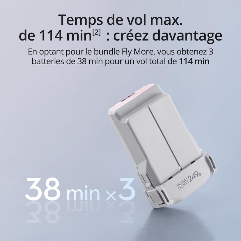DJI Mini 3 Fly More Combo (DJI RC) – Lightweight 3x Mechanical Gimbal Mini Camera Drone with 4K HDR Video, 3 batteries for 114-min Flight Time, Vertical Shooting, 32800ft (10km) Video Transmission - 4