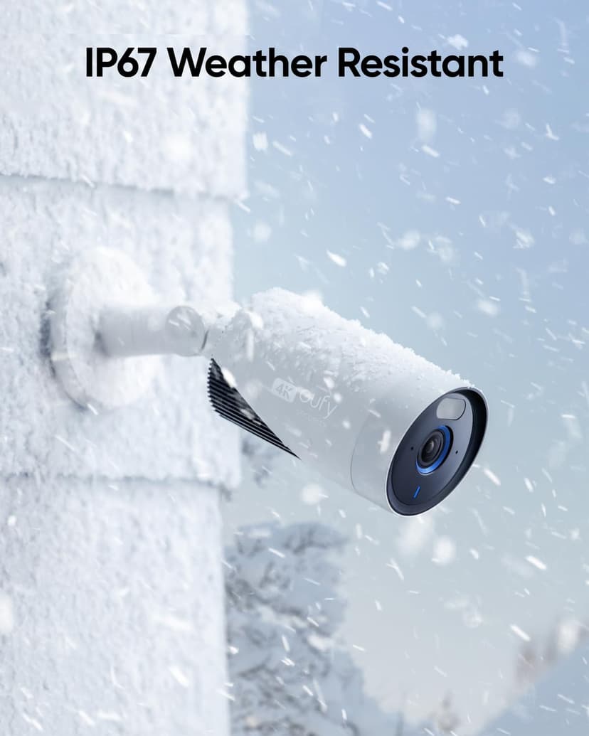 eufy Security eufyCam E330 (Pro) caméra de sécurité extérieure, résolution 4K, Enregistrement 24h/24 7j/7, Plug-in, Wi-FI amélioré, Reconnaissance faciale AI, sans Frais, HomeBase 3 requis - 8