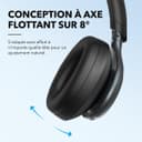 Soundcore Space One Casque Bluetooth sans Fil avec Réduction de Bruit Active Adaptative by Anker, Réduction des Voix Humaine 2X Plus Efficace, ANC 46H, Contrôle app, LDAC Hi-Res Audio, Confort - 6