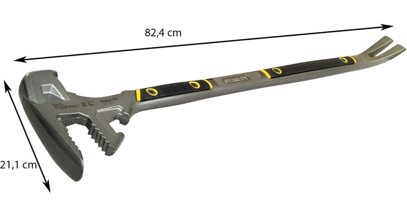 Stanley FatMax FuBar III 55-120 5-in-1 Demolition Tool, Sledge Hammer / Nail Remover / Jaws For Timber / Pry Bar - 8