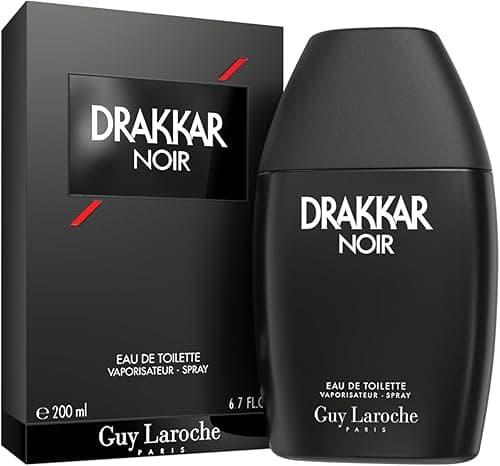 Drakkar Noir de Guy Laroche - Eau de Toilette Sensuel & Intrépide - Boisé et Aromatique, Notes de Mousse de Chêne, Patchouli et Sapin Baumier - Parfum pour Homme