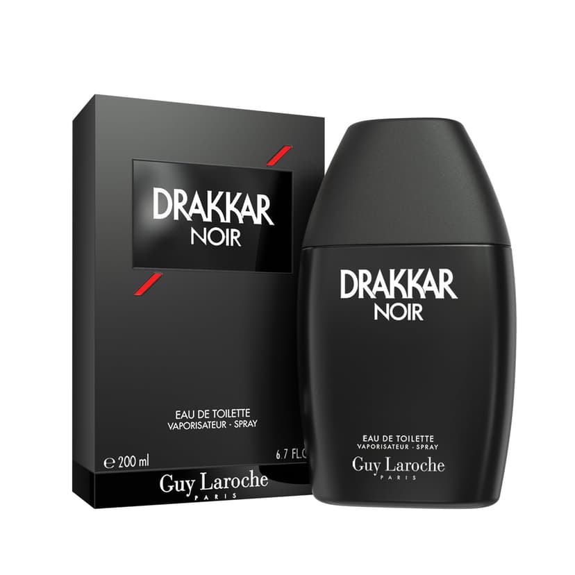 Drakkar Noir de Guy Laroche - Eau de Toilette Sensuel & Intrépide - Boisé et Aromatique, Notes de Mousse de Chêne, Patchouli et Sapin Baumier - Parfum pour Homme - 1