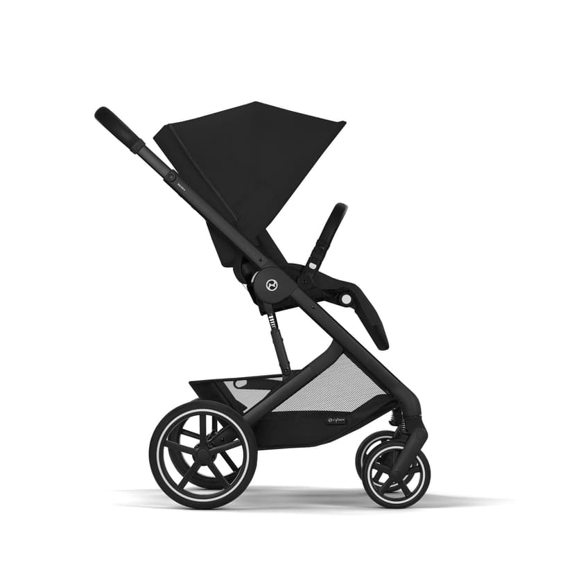 CYBEX Gold Balios S Lux Pushchair, Ergonomic Lying Position, One-Hand Harness System, from Birth to 22 kg (Approx. 4 Years), Moon Black - 6