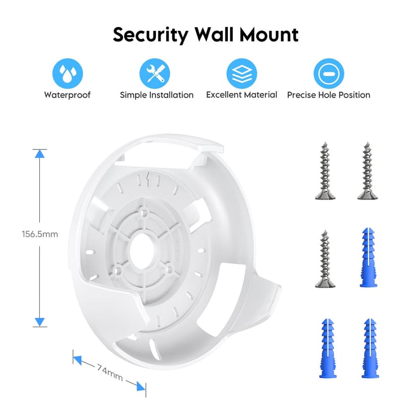 XLTTYWL Deco WiFi 7 Wall Mount Kit, Deco BE23/BE25/BE3600/BE5000 Router Mount Bracket Optimize Space&Cable Management for TP Decos 7 Dual-Band WiFi 7 Mesh Wi-Fi System (White, 2 Pack) - 2