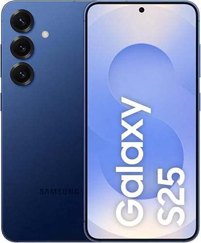 Samsung Galaxy S25 5G, 256GB, 12GB RAM, 50+12+10 Triple Camera, 6.2" Large Display, Navy Blue - in This 256GB Model You get Twice The Memory for The Same Price of 128GB