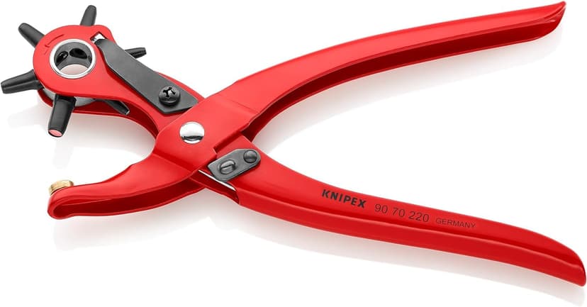 Knipex Pince emporte-pièces revolver revêtement poudre, rouge 220 mm, 90 70 220 EAN - 2