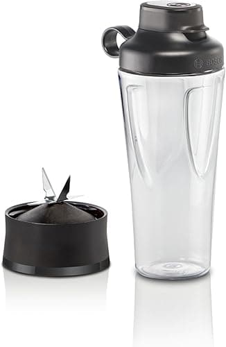 Bosch MMZBTK1B pour robot de cuisine OptiMUM et VitaPower Series 4 Blender à emporter en Tritan Transparent/noir