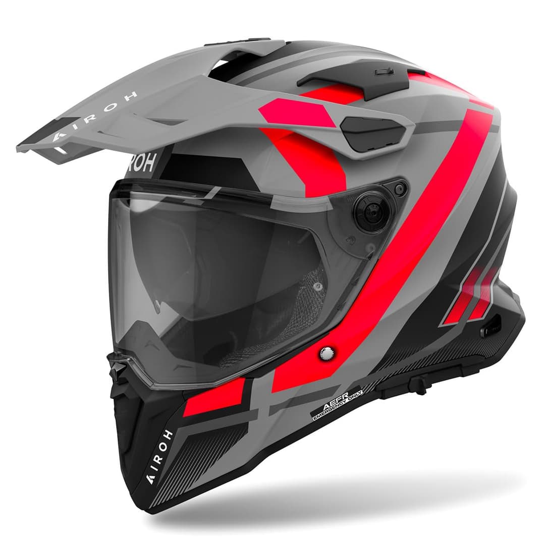 Airoh Commander 2 Mavick Motocross Helmet, black/grey/red, XS (53/54)