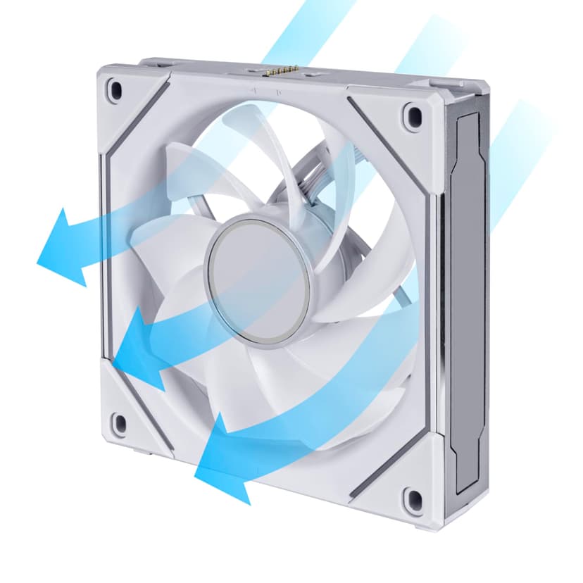 LIAN LI UNI FAN SL-INF 120mm Reverse Blade ARGB Fan - White - 2