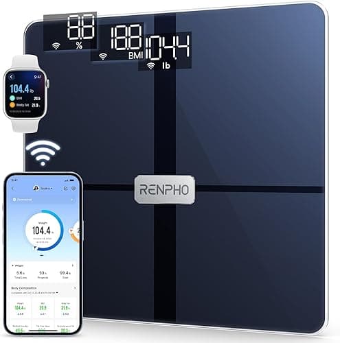 RENPHO Wi-Fi Body Composition Scales for Body Weight with Baby Mode, Bluetooth Body Fat Scale, Digital Weighing Bathroom Smart Scale Body Composition Monitor with App for Fitness, Elis Aspire