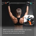 Barre de Traction, Barre de Traction sans Fixation, Barre de Tractions Porte,Installation sans Vis, Chargeable Jusqu'à 200 kg, Convient pour Une Largeur de Porte 72 cm-110 cm - 4