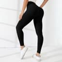 riou Compression Leggings for Women, 3D Anti Cellulite Leggings - Lipedema Compression Leggings Slimming Scrunch Bums Legging High Waist Seamless Tummy Control Legging Butt Lift Black - 5