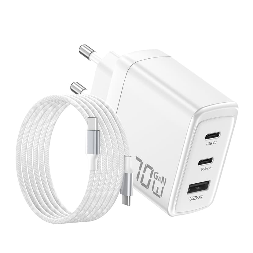 Chargeur USB C 70W pour Macbook, Charge Ultra-Rapide 3 Po… - 1