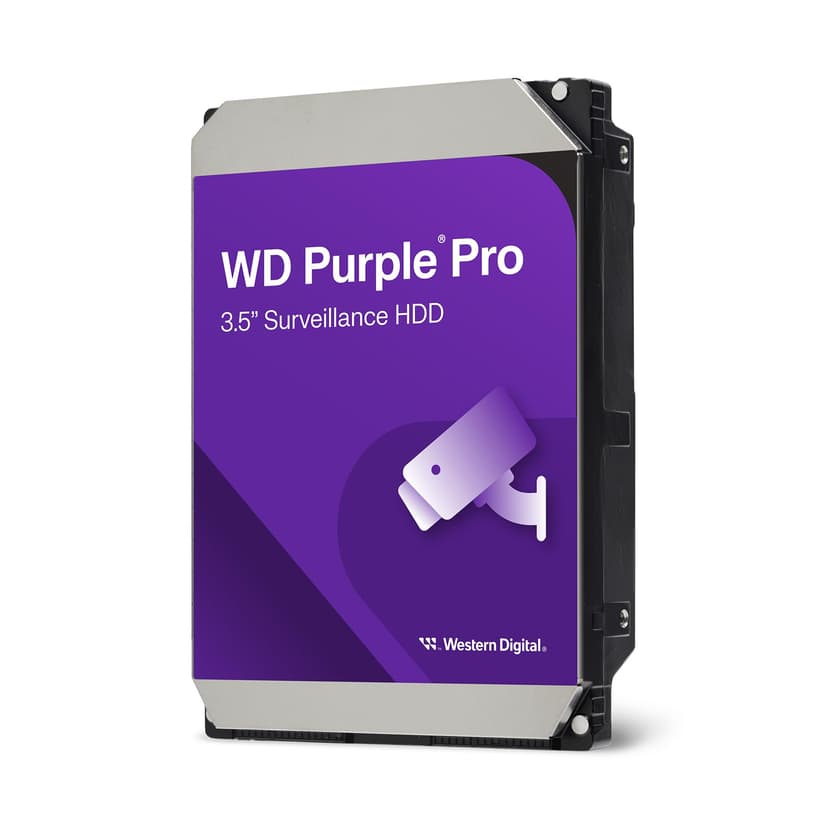 WD Purple Pro 8TB Smart Video 3.5" Internal Hard Drive, AllFrame AI Technology, 7200 RPM, SATA 6 GB/s, 550TB/yr, 256MB Cache - 1