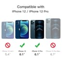 JETech Magnetic Case for iPhone 12/12 Pro 6.1-Inch Compatible with MagSafe, Translucent Matte Back Slim Shockproof Phone Cover (Storm Blue) - 2