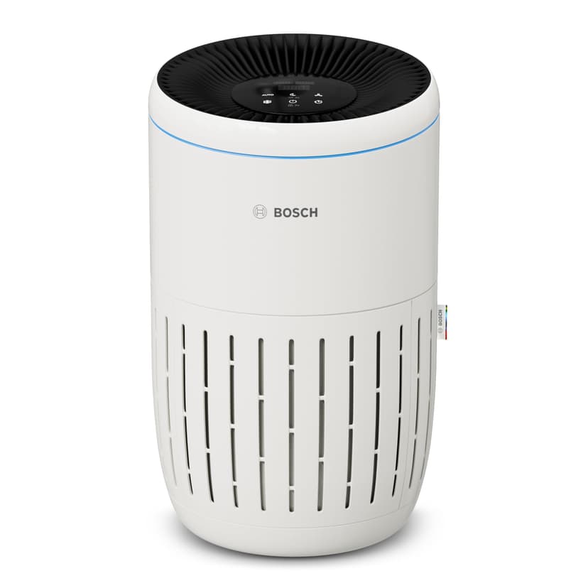 Bosch Air 2000 Purificateur d'air - Élimine les Polluants, Avec un Filtre à Air et un Mode Sommeil (< 25 dB(A)) - Pour jusqu'à 37,5 m² - Avec Capteur Intelligent et Mode Automatique - CADR : 180 m³/h - 1