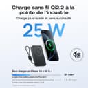 EcoFlow Rapid Mag Qi2.2 Magnetic Powerbank 10000mAh 25W with USB C Cable 36W, Qi2.2 Certified External Battery Magnetic Wireless Power Bank Fast Charger for iPhone 17/16/15 Pro Max Black - 2