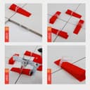1200pièces Croisillon Autonivelant 2mm Croisillons Autonivelants Croisillon Carrelage Autonivelant Cale Carrelage Sol Calle de Nivellement pour Carrelage Kit Joint Carrelage Cales en Plastique 2 mm - 3