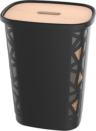 EDA Wood Pellet Box XL Black 45 kg