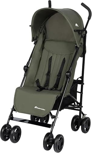 Bebeconfort Rainbow, Lightweight Baby Buggy Stroller, Multi-Position Reclining Stroller, Foldable with Compact Closure, for Children Aged 6 Months - 4 Years, max 22 kg, Travel Buggy, Mineral Green