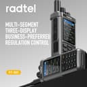 Radtel RT-880G GPS APRS Ham Radio 10W Walkie Talkie Portable CB Radio 1024 Channels HF SSB Rx with Cross-Band Repeater, 2.4 Inch Color Display, 2400mAh Rechargeable Battery, - 8