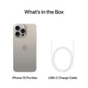 Apple iPhone 15 Pro Max (256 GB) - Natural Titanium (Renewed) - 6