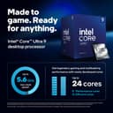Intel® Core™ Ultra 9 Desktop Processor 285, 24 cores (8 P-cores + 16 E-cores) up to 5.6 GHz - 2