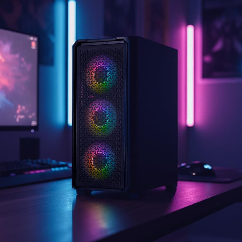 YEYIAN PC Gaming VR Esports AI Intel Core Ultra 5 225F 10 Core 4.9GHz Nvidia GeForce RTX 5060 8GB GDDR7 32GB DDR5 6000MHz 1TB SSD Gen 4 WiFi 6+BT 5.3 LAN 2.5GB Win 111 Pro - 8