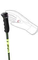 LEKI Detect S Ski Poles 120 cm Olive Green/Dark Olive/Neon Yellow - 5