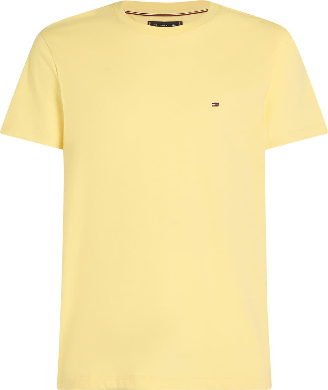 Tommy Hilfiger Men’s Short Sleeve Round Neck Seasonal Solid T-Shirt, Yellow (Citronella), XL