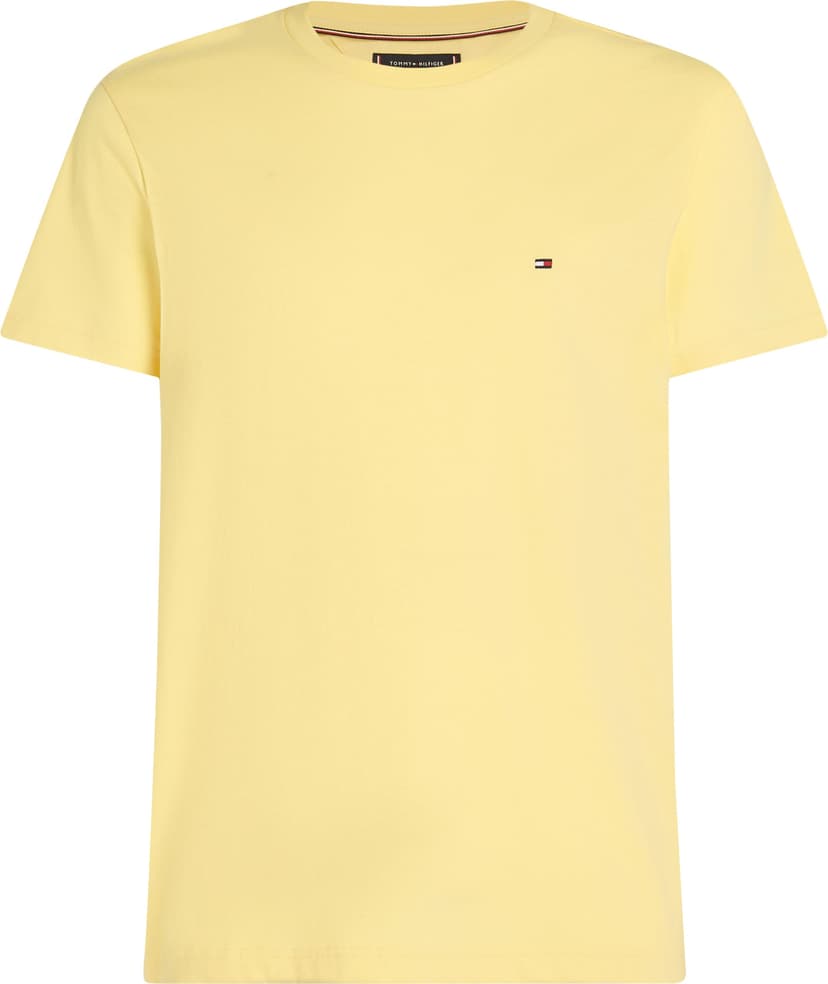 Tommy Hilfiger Men’s Short Sleeve Round Neck Seasonal Solid T-Shirt, Yellow (Citronella), XL - 1