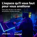 Crucial T710 SSD 1To PCIe 5.0 x4 Gen5 NVMe M.2, Lecture jusqu'à 14900 Mo/s, écriture jusqu'à 13700 Mo/s, Ordinateur Portable et de Bureau, TLC NAND, Disque Dur Interne - CT1000T710SSD8-01 - 5