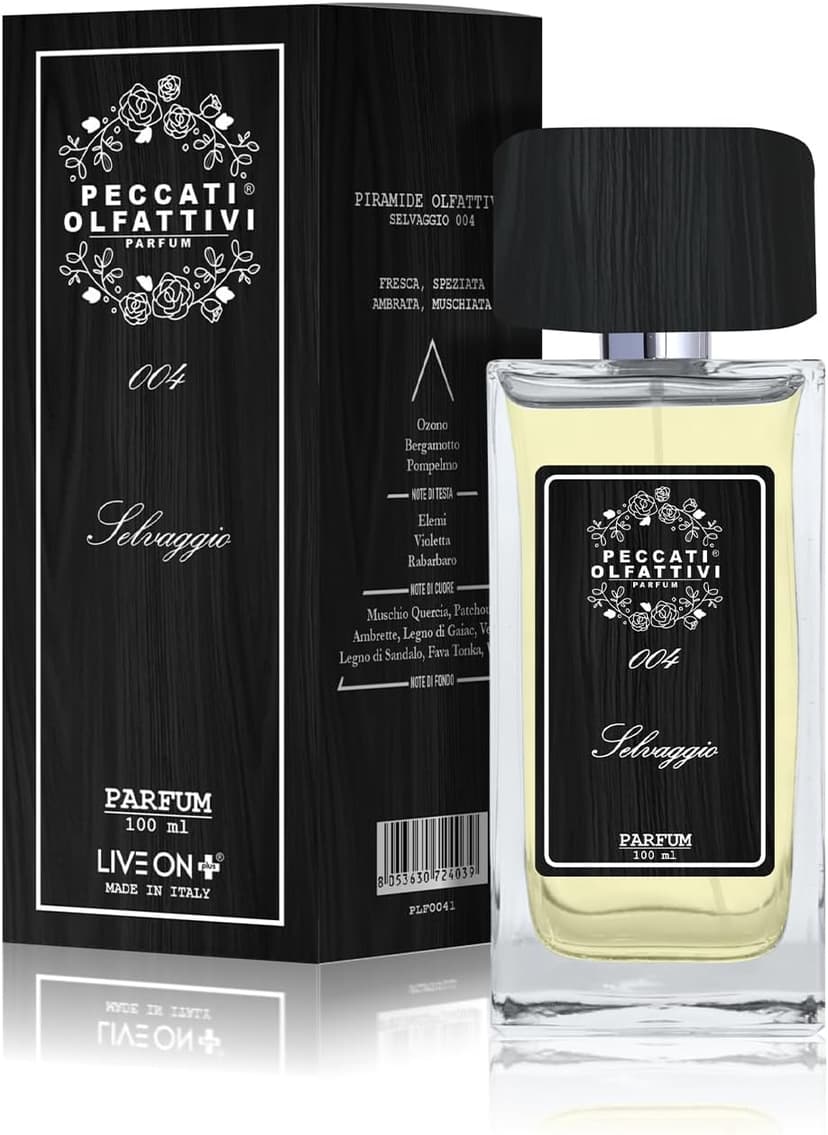 Peccati Olfattivi Nr. 04 Herrenparfüm Äquivalent Sauvage – Langanhaltendes Herren-Dupe-Parfüm mit 30% reiner Essenz, dem Original ähnlicher Duft mit langer Haltbarkeit, 100 ml Parfum - 1