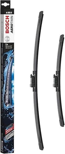 Bosch Wiper Blade Aerotwin A555S, Length: 600mm/400mm – Set of Front Wiper Blades - Only for Left-Hand Drive (EU)