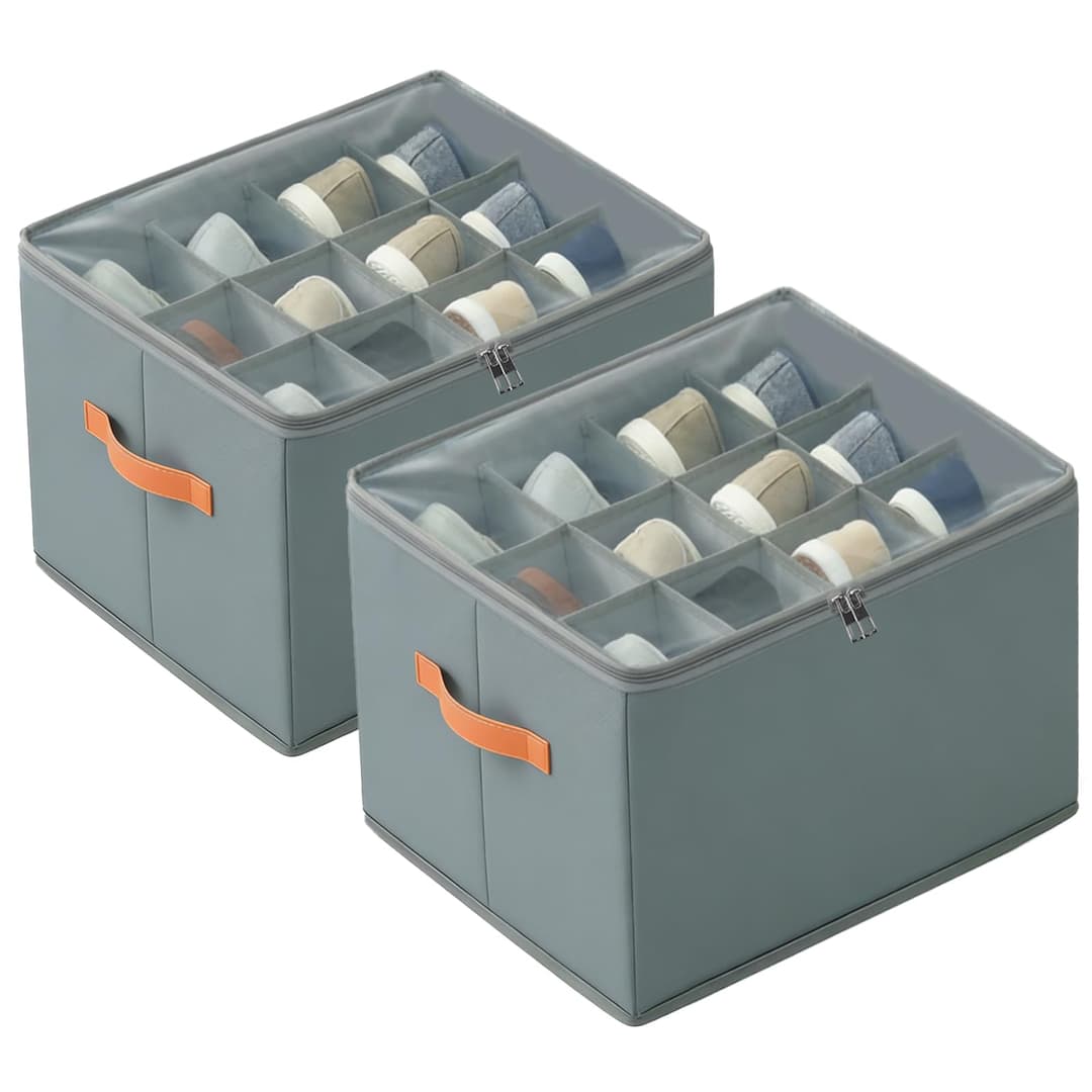 Omtofo 2 Pièces Organisateur Chaussures Convient pour 12-…