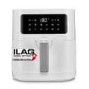 MEDION E40 XL Friteuse à air chaud (panier à friture XXL de 5,3 litres, 2 150 watts, 9 programmes automatiques, fonction cuisson, friture sans huile, panneau de commande tactile, affichage LED) blanc - 1