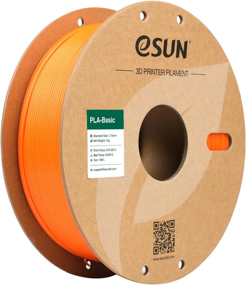 eSUN PLA Filament 1.75mm, PLA Basic Dimensional Accuracy +/- 0.05mm, 1KG Spool (2.2 LBS) Speedy Filament for 3D Printers,Black - 1