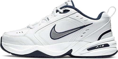 Nike Mens Training Shoe Air Monarch Iv, White/Metallic Si…
