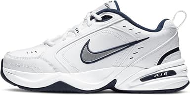 Nike Mens Training Shoe Air Monarch Iv, White/Metallic Si…