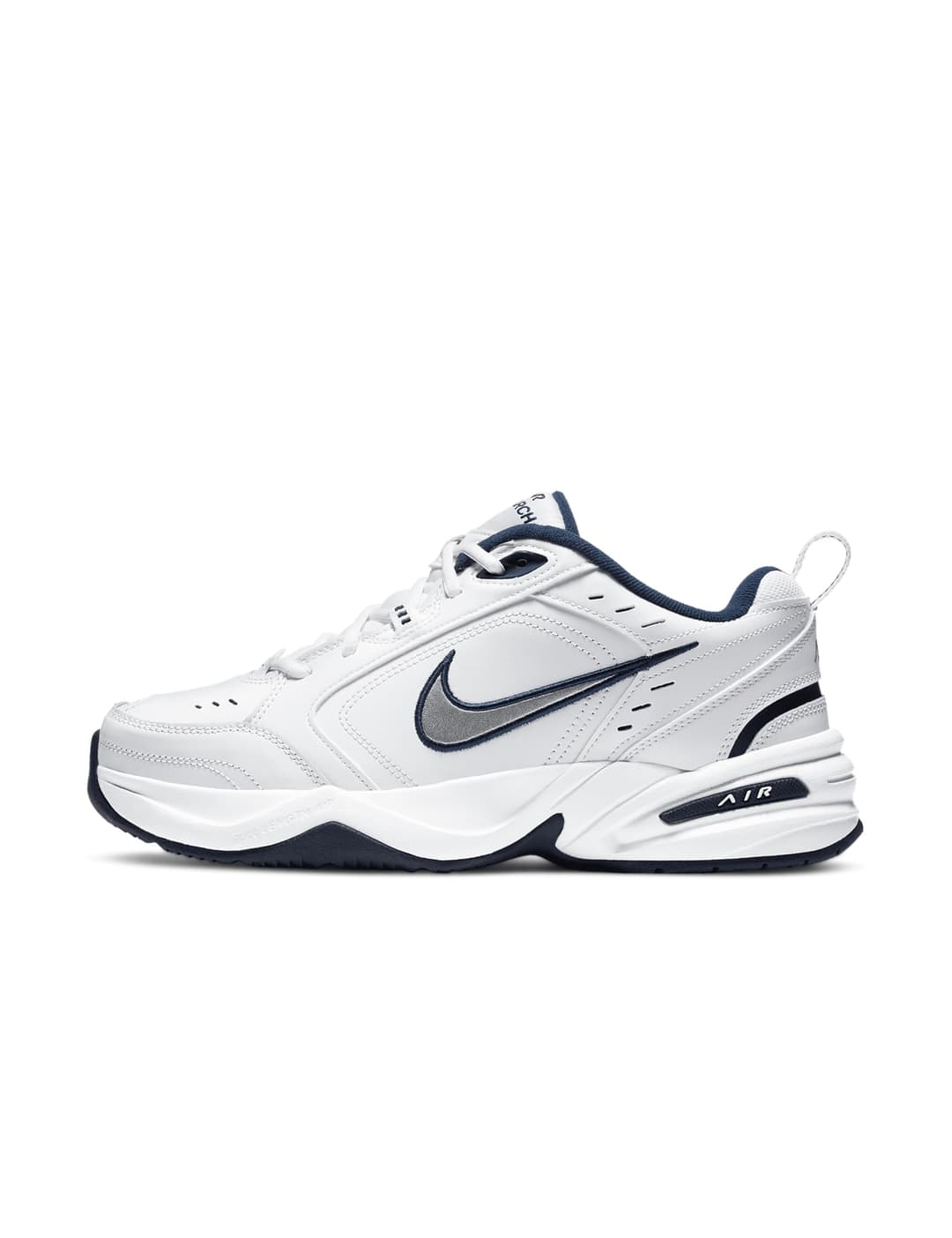 Nike Mens Training Shoe Air Monarch Iv, White/Metallic Si…
