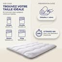 CASABEL Surmatelas Nuage 90 x 200 cm en Microfibre - Confort Optimal - Moelleux, Anti-acarien, Respirant- pour Matelas 1 Place Adulte et Enfant, Clic Clac, BZ - 7