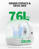 PETKIT Pura Max 2 Litiere Chat Autonettoyante, Bac à Litière Autonettoyante Amélioré, Anti-fuites/Anti-pincement/xSecure/Contrôle APP/pour Plusieurs Chats(Pas de Déodorant en Spray ou en Tampon) - 2