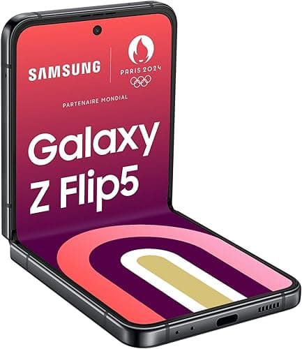 Samsung Galaxy Z Flip5 6.7" 256GB 5G Mobile Phone - Graphite, SM-F731BZAGEUB (Renewed)